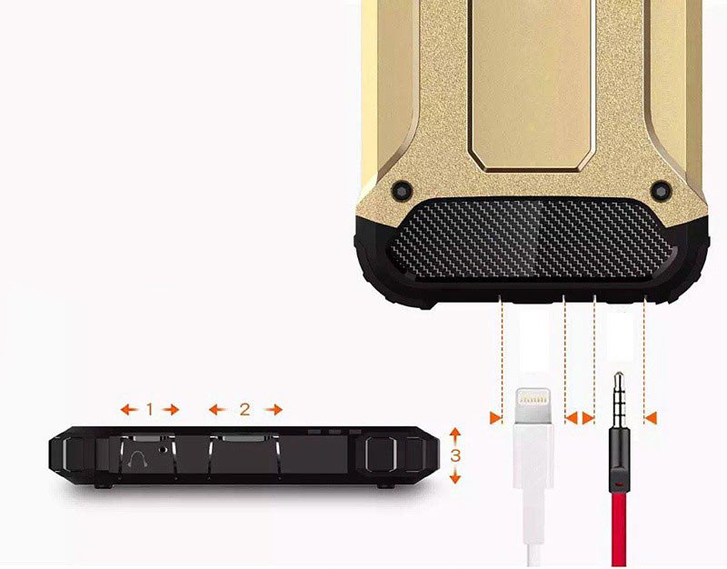 Capa Hybrid Armor Capa resistente e resistente para Samsung Galaxy J2 Pro J210 prata