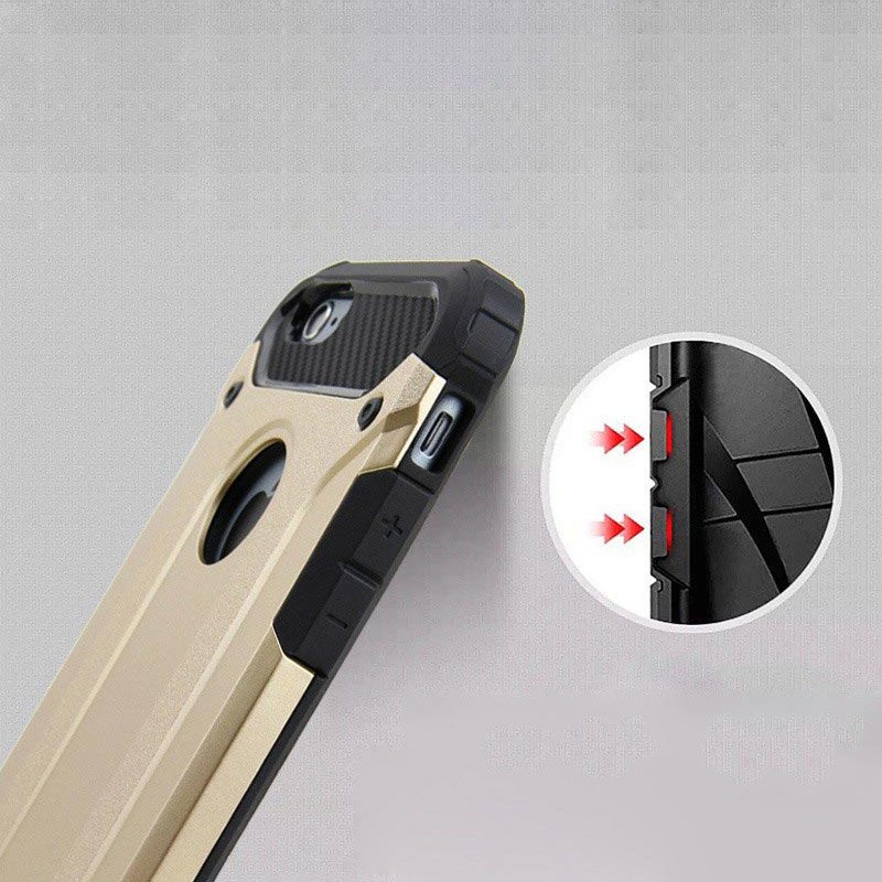 Capa Hybrid Armor Capa resistente e resistente para Samsung Galaxy J2 Pro J210 prata