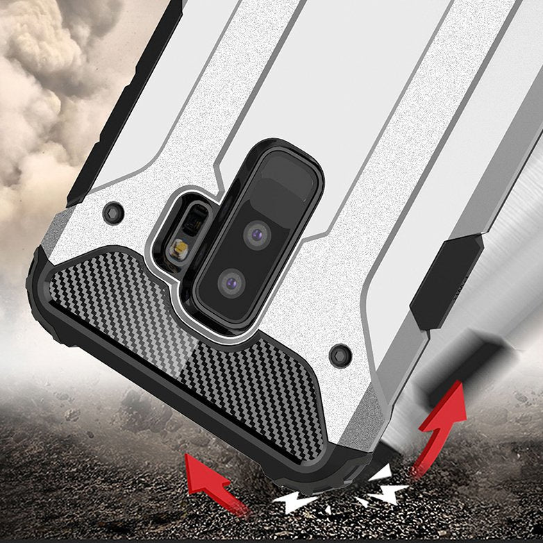 Capa Hybrid Armor Capa resistente e resistente para Samsung Galaxy S9 Plus G965 azul