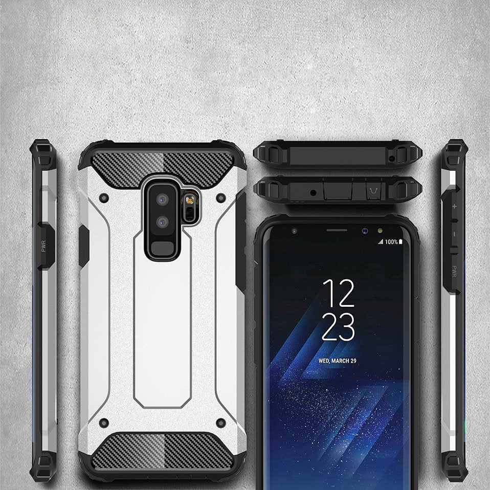 Capa Hybrid Armor Capa resistente e resistente para Samsung Galaxy S9 Plus G965 azul