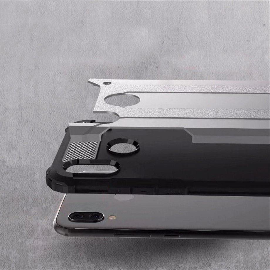 Capa Hybrid Armor Capa resistente e resistente para Huawei P20 Lite prata