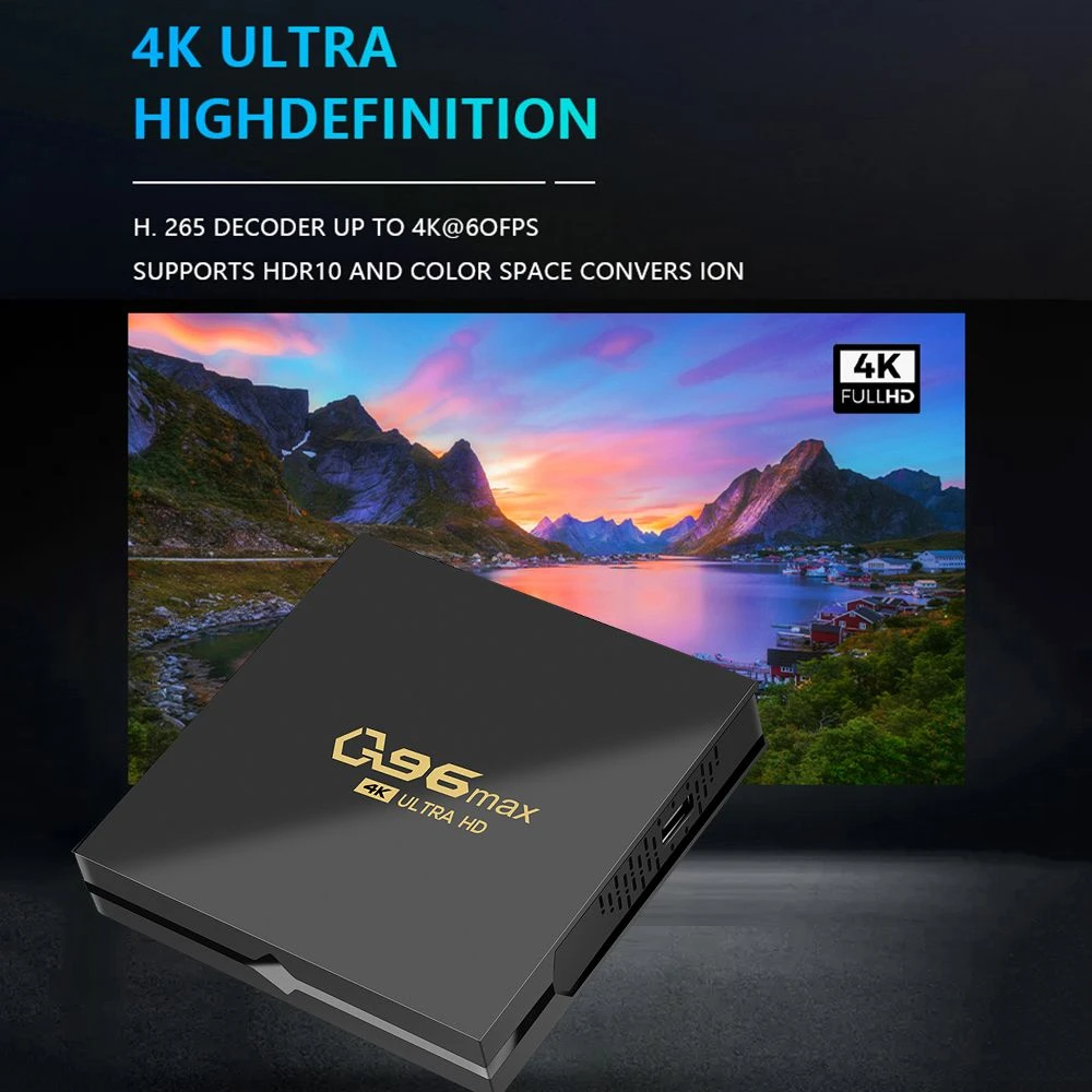 Box Android Smart TV  Q96 Max 8GB / 128GB