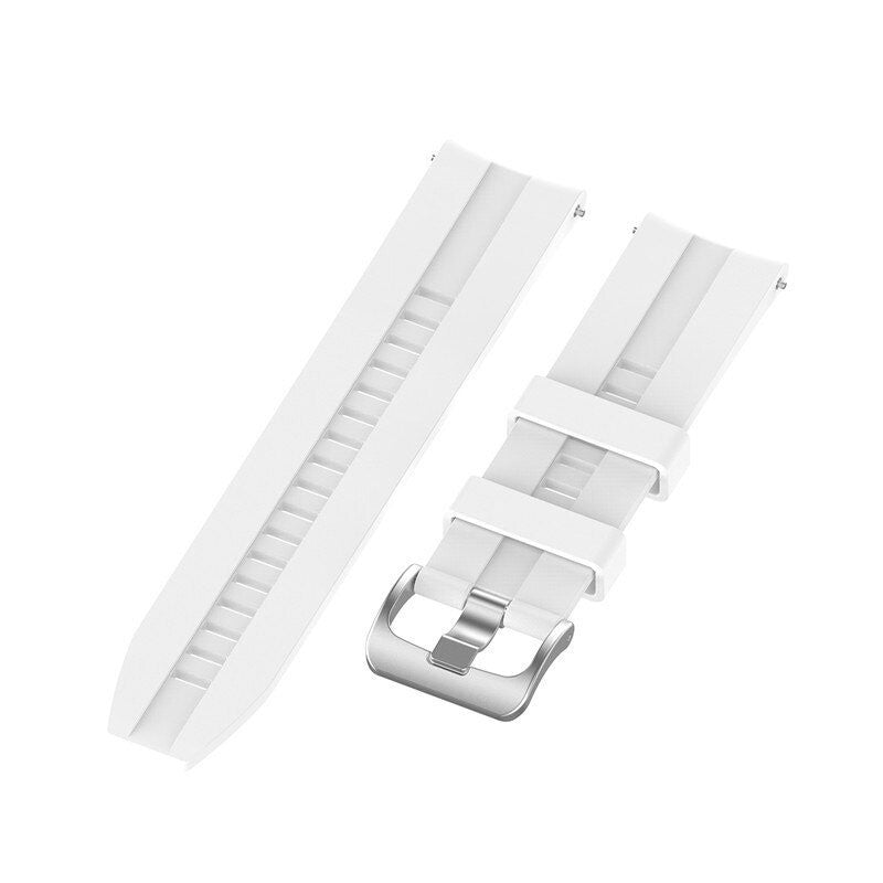 Pulseira de Substituição 22mm Xiaomi Amazfit Stratos 3 / Stratos 2S / Stratos / Pace / GTR 47mm / Ticwatch / Huawei / Samsung Silicone (Branco)