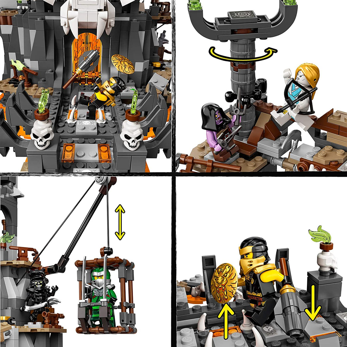LEGO Ninjago 71722 Masmorras Do Feiticeiro Caveira