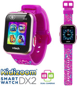 VTech Kidizoom Smartwatch DX2 - Selfie Dual Câmara Roxo Floral