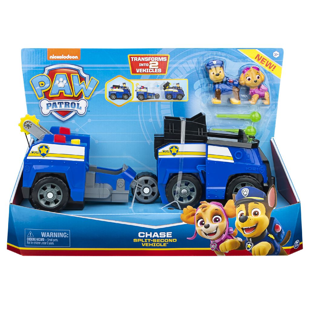 Patrulha pata - Veiculo chase transformer 2 em 1