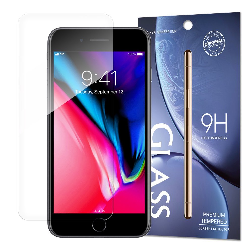 Protetor de tela de vidro temperado 9H para iPhone 8 Plus  -  iPhone 7 Plus