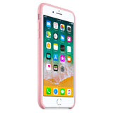 Capa de silicone com capa de borracha flexível macia para iPhone 8 Plus  -  7 Plus rosa