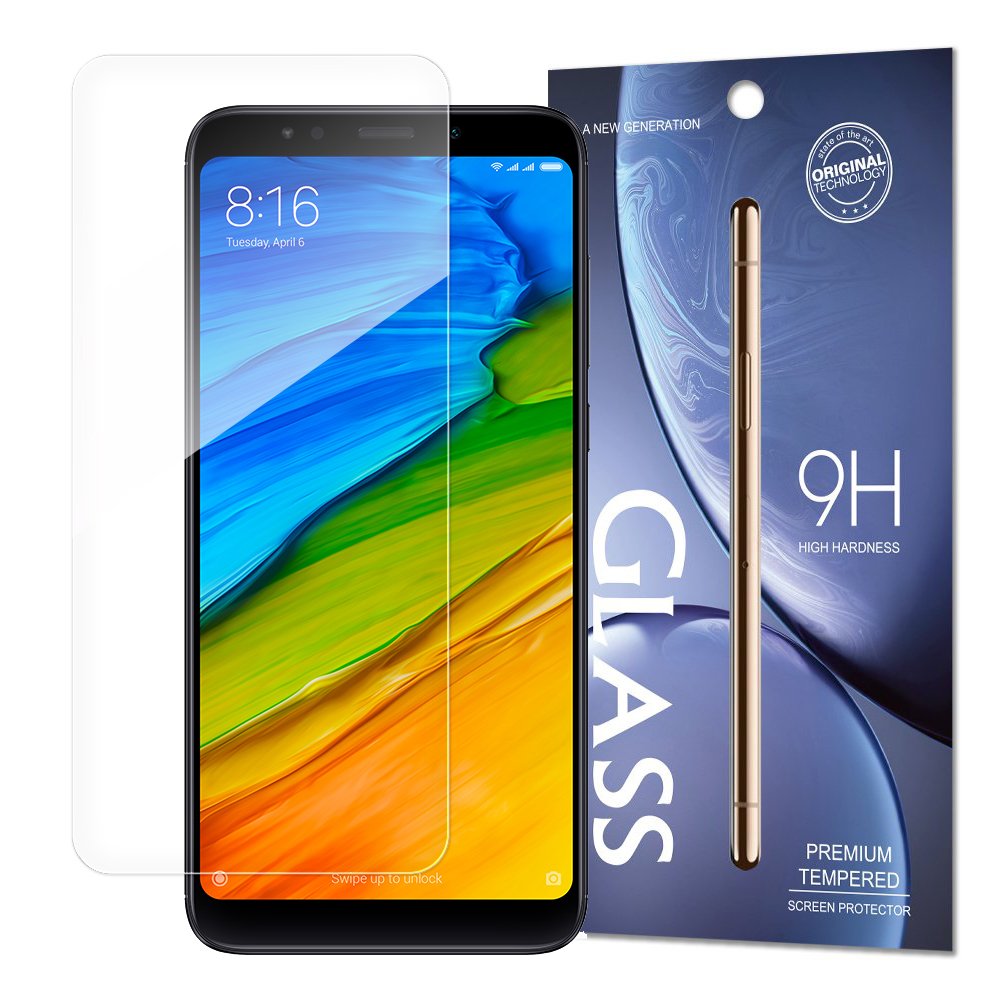 Protetor de tela de vidro temperado 9H para Xiaomi Redmi 5 Plus