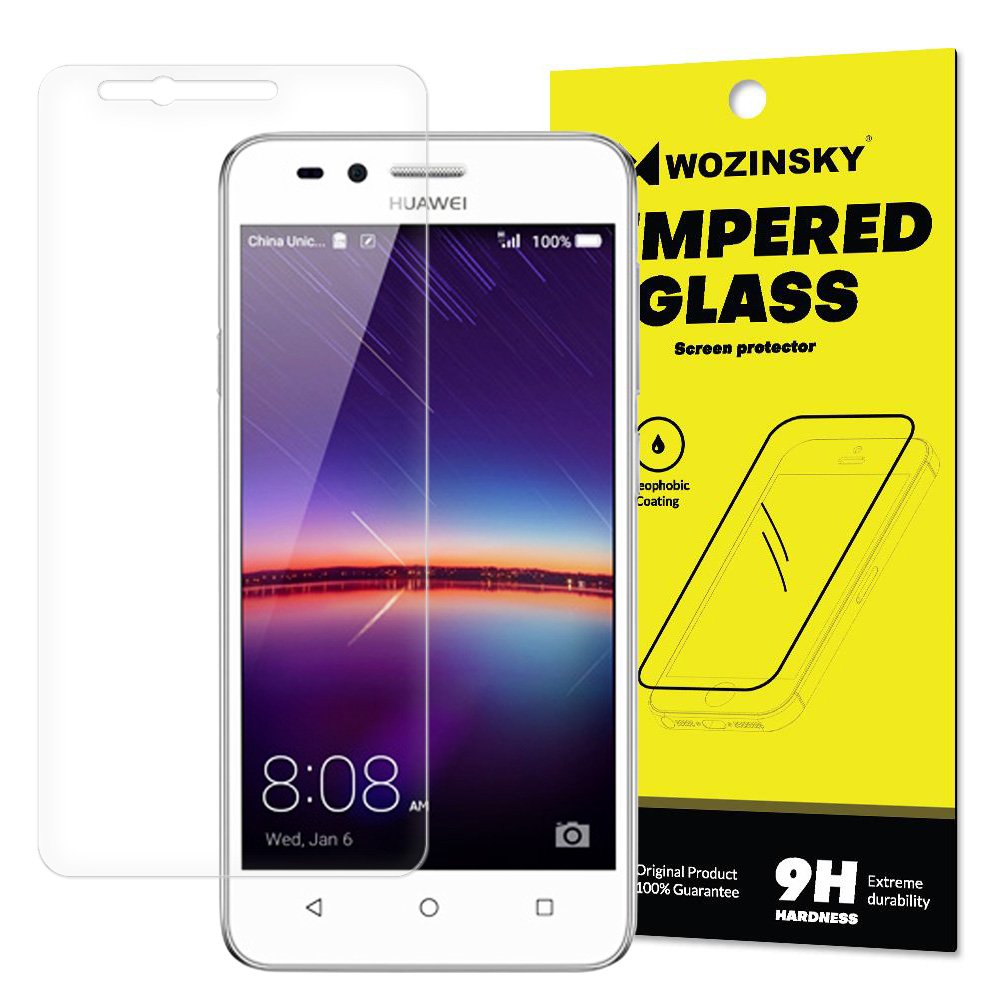 Protetor de tela de vidro temperado Wozinsky 9H para Huawei Y3 II