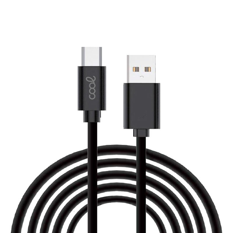 Cable USB a USB-C 3m Negro
