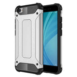 Capa de armadura híbrida resistente e resistente para Xiaomi Redmi Note 5A prata