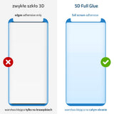Wozinsky Vidro Temperado 5D Cola Completa Protetor de Tela Super Resistente Totalmente Coberto com Estrutura para Samsung Galaxy S9 Plus G960 preto