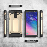 Capa Hybrid Armor Capa resistente e resistente para Samsung Galaxy A6 2018 A600 preta