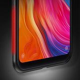 Caixa de vidro temperado MSVII capa durável com parte traseira de vidro temperado Xiaomi Mi 8 SE preta