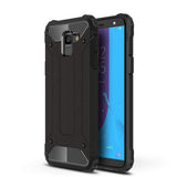 Capa Hybrid Armor Capa resistente e resistente para Samsung Galaxy J6 2018 J600 preta