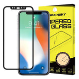 Protetor de tela super resistente de vidro temperado Wozinsky totalmente coberto com moldura compatível para Samsung Galaxy J6 Plus 2018 J610  -  J4 Plus 2018 J415 preto