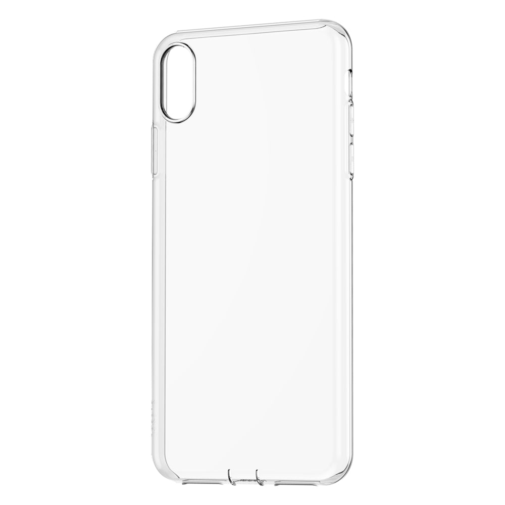Baseus Simplicity Gel TPU Capa flexível com tampão de poeira para iPhone XS Max transparente (ARAPIPH65-A02)