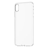 Baseus Simplicity Gel TPU Capa flexível com tampão de poeira para iPhone XS Max transparente (ARAPIPH65-A02)