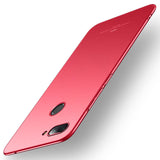 MSVII Simple Ultra-Thin Cover PC Case para Xiaomi Mi 8 Lite vermelho