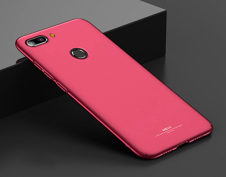 MSVII Simple Ultra-Thin Cover PC Case para Xiaomi Mi 8 Lite vermelho