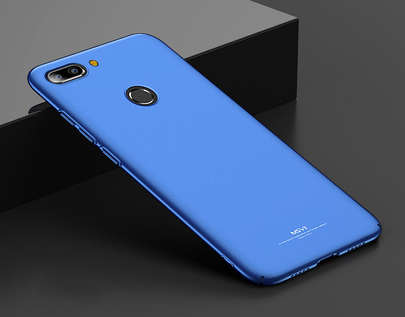 MSVII Simple Ultra-Thin Cover PC Case para Xiaomi Mi 8 Lite azul