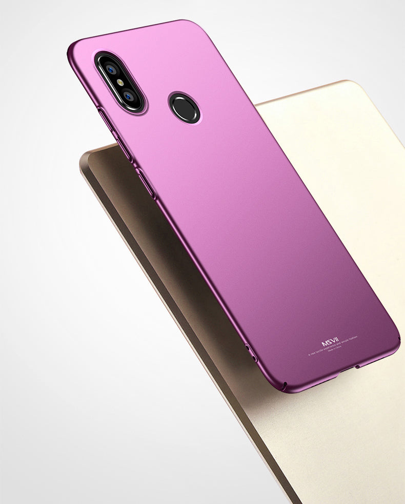 MSVII Simple Ultra-Thin Cover PC Case para Xiaomi Mi 8 Lite azul