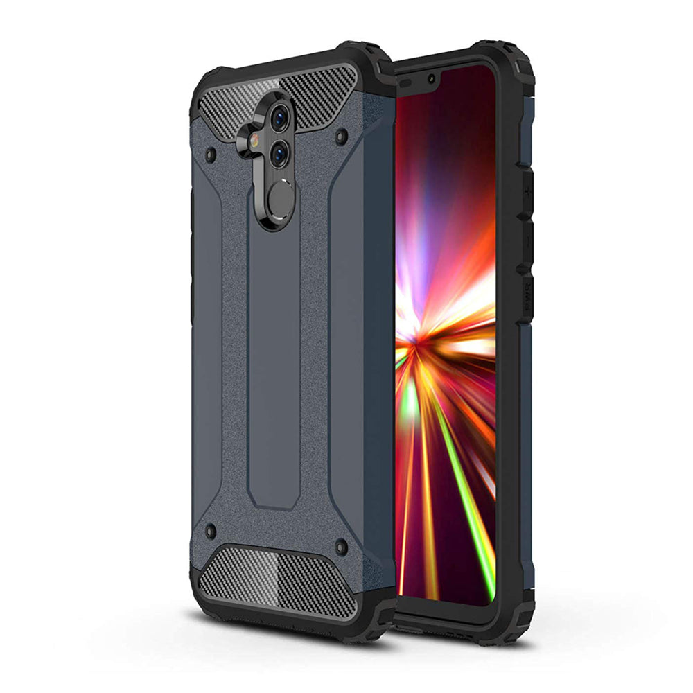 Capa Hybrid Armor Capa resistente e resistente para Huawei Mate 20 Lite azul