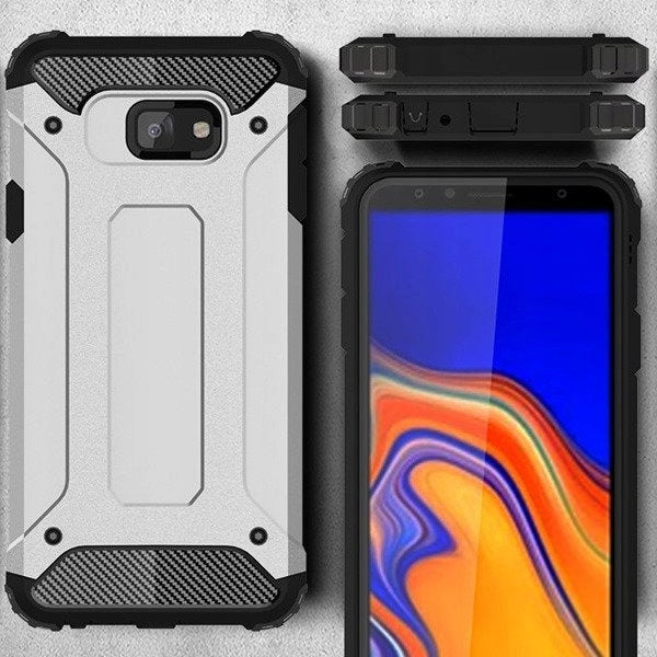Capa Hybrid Armor Capa resistente e resistente para Samsung Galaxy J4 Plus 2018 J415 (UE) dourada