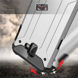 Capa Hybrid Armor Capa resistente e resistente para Samsung Galaxy J6 Plus 2018 J610 preta