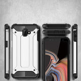 Capa Hybrid Armor Capa resistente e resistente para Samsung Galaxy J6 Plus 2018 J610 prata