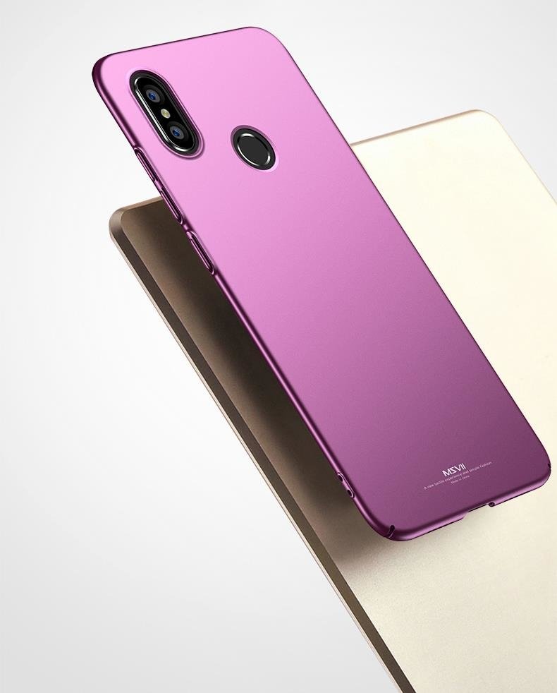 MSVII Simple Ultra-Thin Cover PC Case para Xiaomi Mi 8 Lite preto