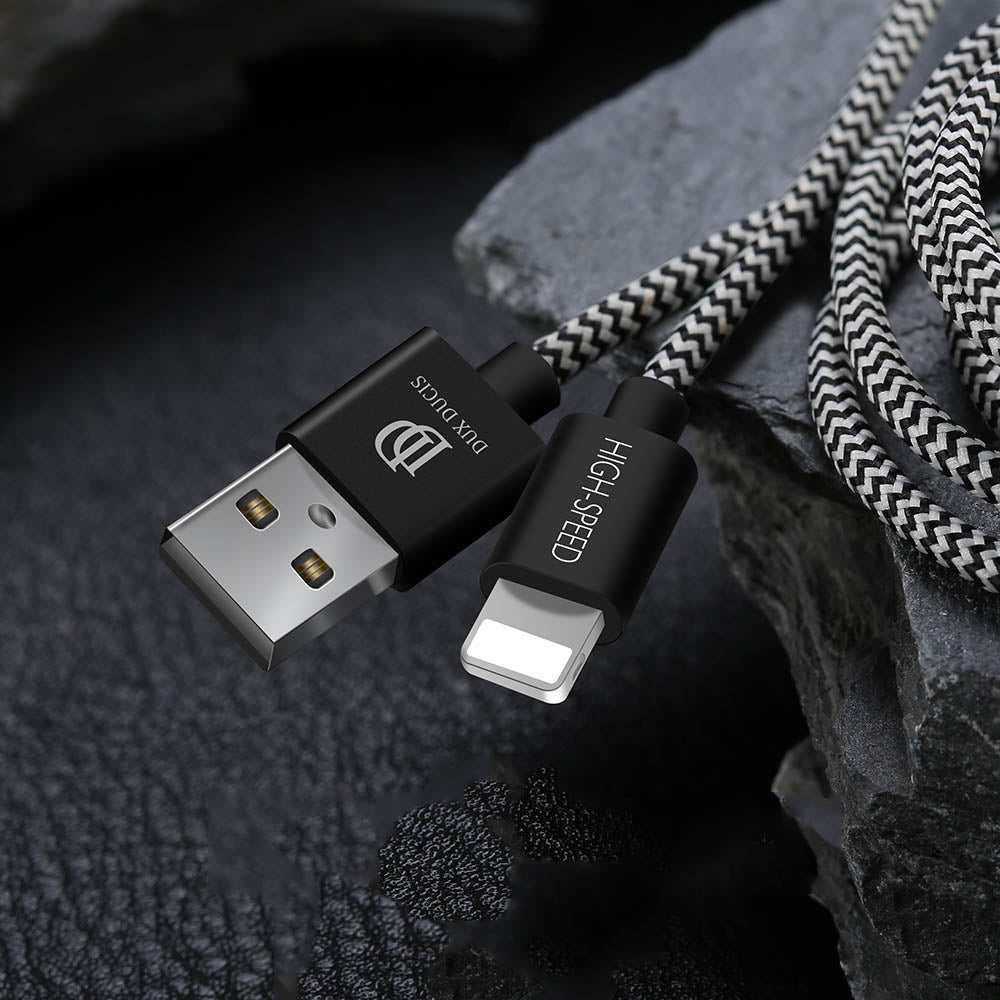 Cabo USB  -  Lightning série Dux Ducis K-ONE 2.1A 025M preto