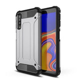 Capa Hybrid Armor Capa resistente e resistente para Samsung Galaxy A7 2018 A750 prata