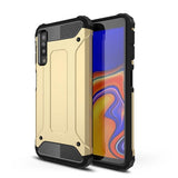 Capa Hybrid Armor Capa resistente e resistente para Samsung Galaxy A7 2018 A750 dourado