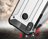 Capa de armadura híbrida capa resistente e resistente para Xiaomi Mi A2  -  Mi 6X prata
