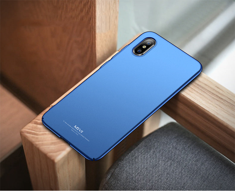MSVII Simple Ultra-Thin Cover PC Case para Xiaomi Mi 8 Explorer preta