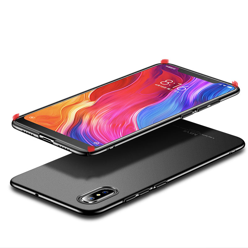 MSVII Simple Ultra-Thin Cover PC Case para Xiaomi Mi 8 Explorer preta