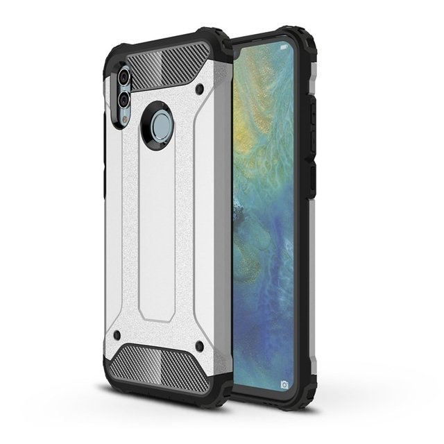 Capa Hybrid Armor Capa resistente e resistente para Huawei P Smart 2019 prata