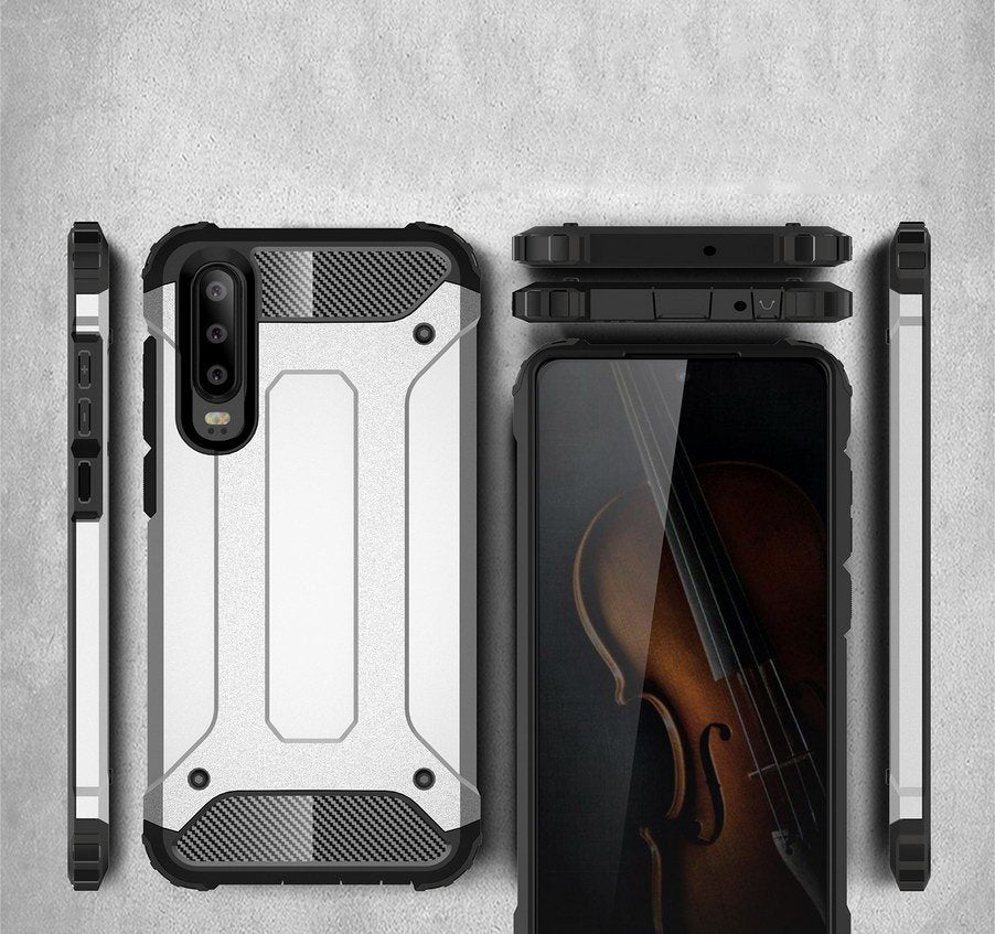 Capa Hybrid Armor Capa resistente e resistente para Huawei P30 preta