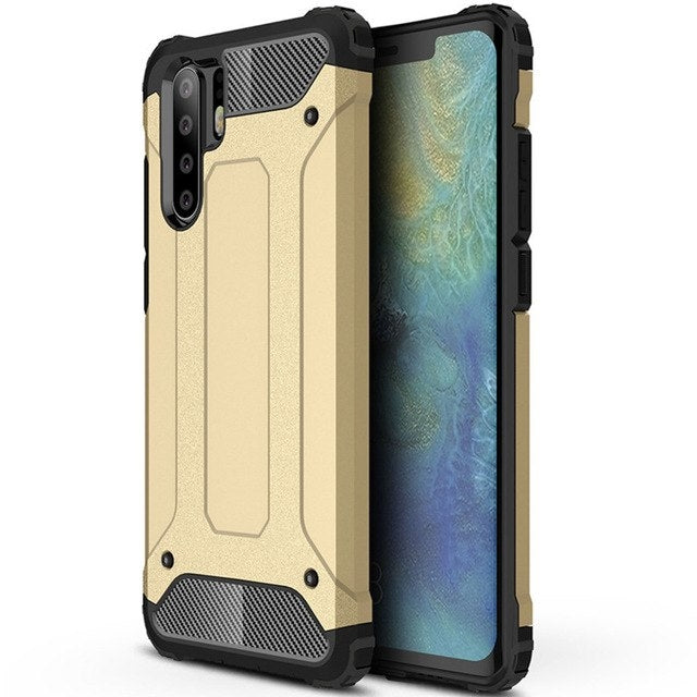 Capa Hybrid Armor Capa resistente e resistente para Huawei P30 Pro dourado