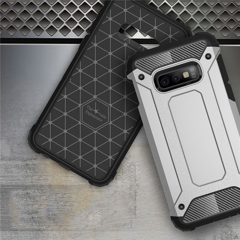 Capa Hybrid Armor Capa resistente e resistente para Samsung Galaxy S10e preto