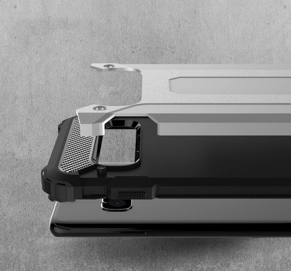 Capa Hybrid Armor Capa resistente e resistente para Samsung Galaxy S10 Plus prata