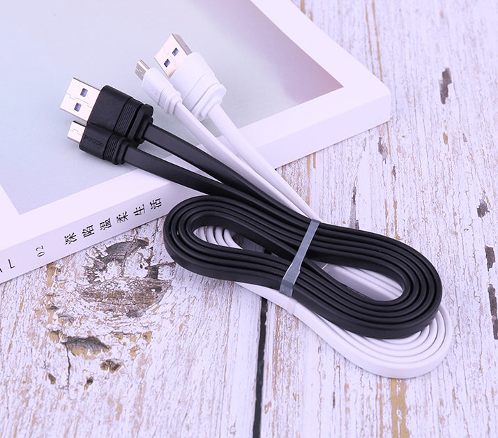 Proda Fenche série PD-B17m cabo USB plano  -  micro USB 3A 1M preto