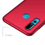 MSVII Simple Ultra-Thin Cover PC Case para Huawei P Smart Plus vermelho