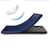 Capa carbono Capa flexível TPU para Huawei P30 Pro azul