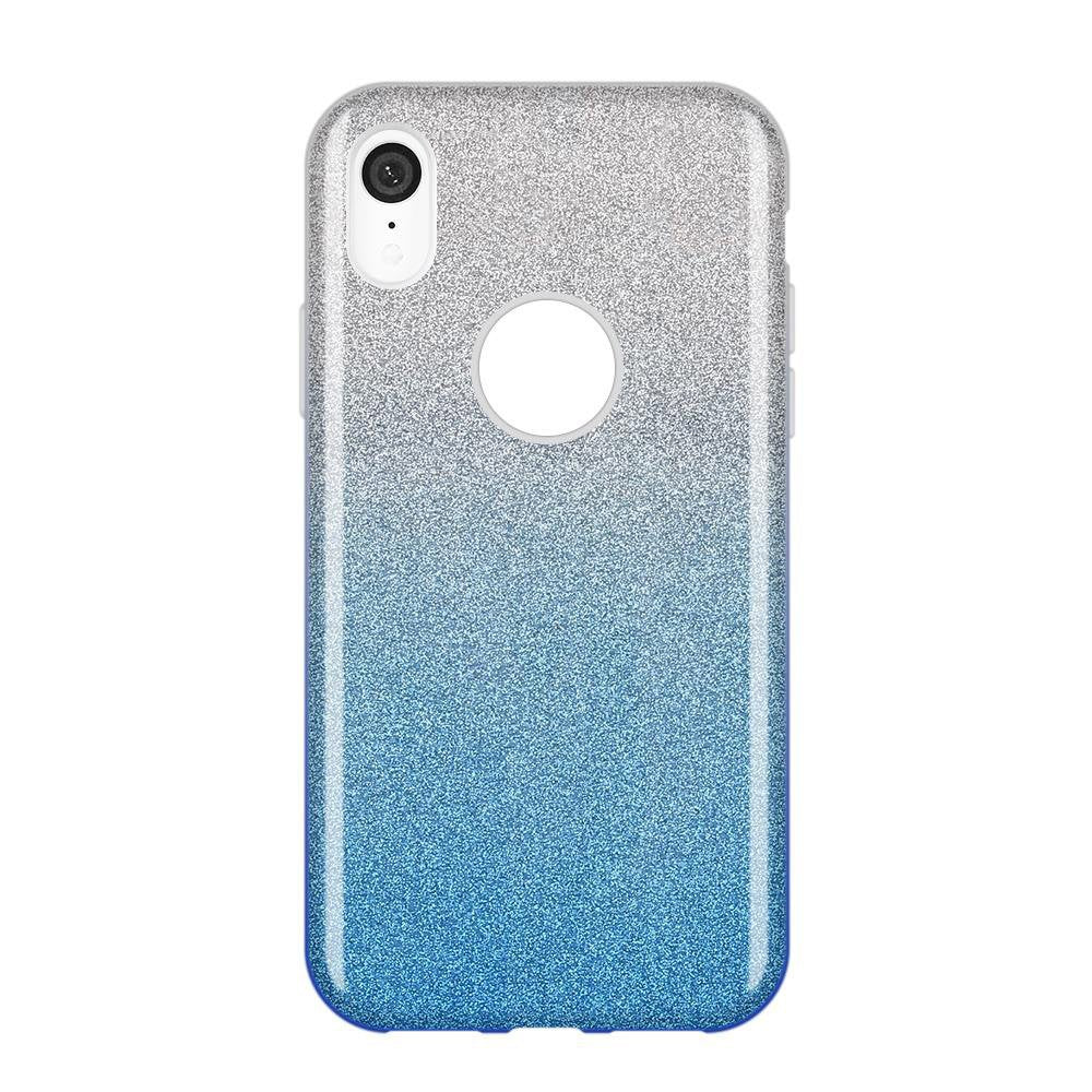 Capa Wozinsky Glitter brilhante para iPhone XR azul