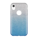 Capa Wozinsky Glitter brilhante para iPhone XR azul