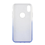 Capa Wozinsky Glitter brilhante para iPhone XR azul