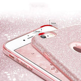 Capa brilhante Wozinsky para iPhone XS Max rosa claro